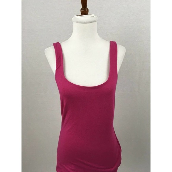 Express Womens Top Scoop Neck Sleeveless Tank Top - Pink - Size Small - Picture 2 of 7